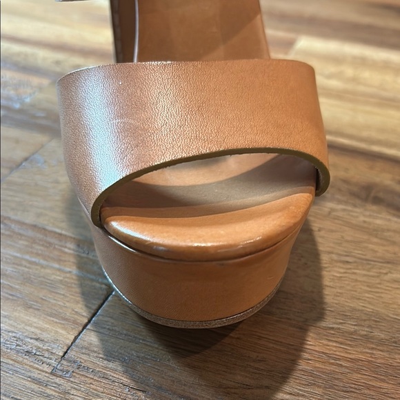 Chloe Tan Platform Sandals with Chunky Heel size 8 - Picture 2 of 15